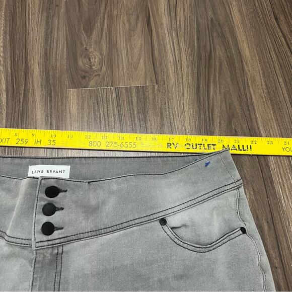 Lane Bryant sz 22 plus size high rise jegging 27” Jeans Womens grey - Picture 8 of 9
